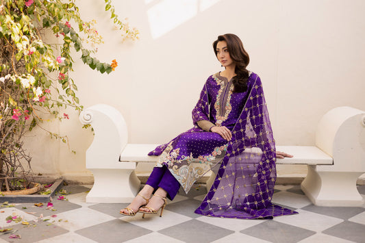 Purple Heirloom Dupatta