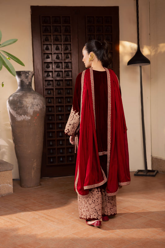 Burnt Saffron Dupatta