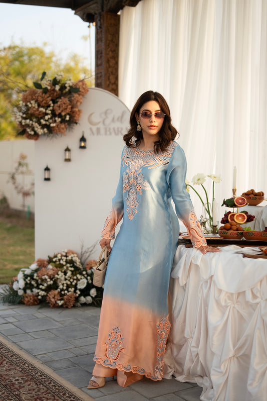 Blue Lotus – Ombre Eid Ensemble